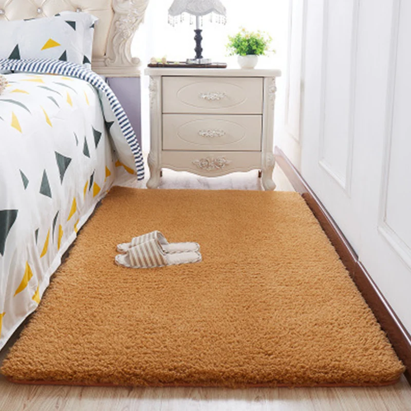 Alfombra Lisa Informal Alfombra De Polipropileno Multicolor Respaldo Antideslizante Alfombra Lavable De Fácil Cuidado para...