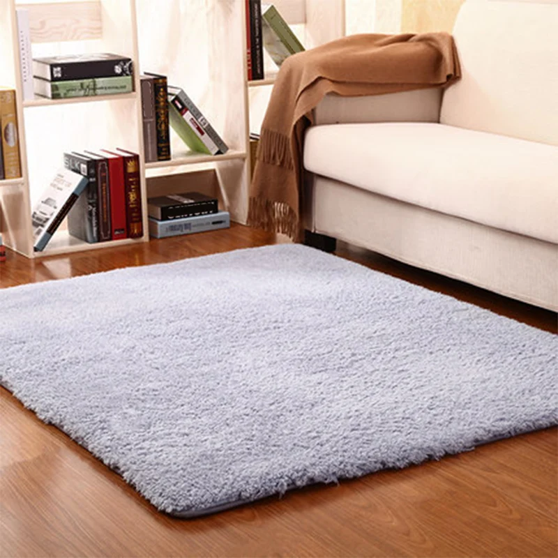 Alfombra Lisa Informal Alfombra De Polipropileno Multicolor Respaldo Antideslizante Alfombra Lavable De Fácil Cuidado para...