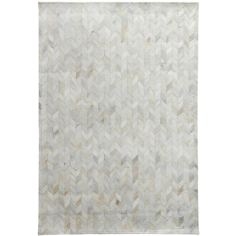 Alfombra de lujo para sala de estar, alfombra interior con estampado geométrico Multicolor, alfombra de piel de vaca que a...