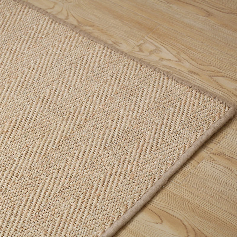 Alfombra mínima de Color sólido, alfombra Multicolor para Lodge, alfombra antideslizante de sisal, lavable máquina, alfomb...