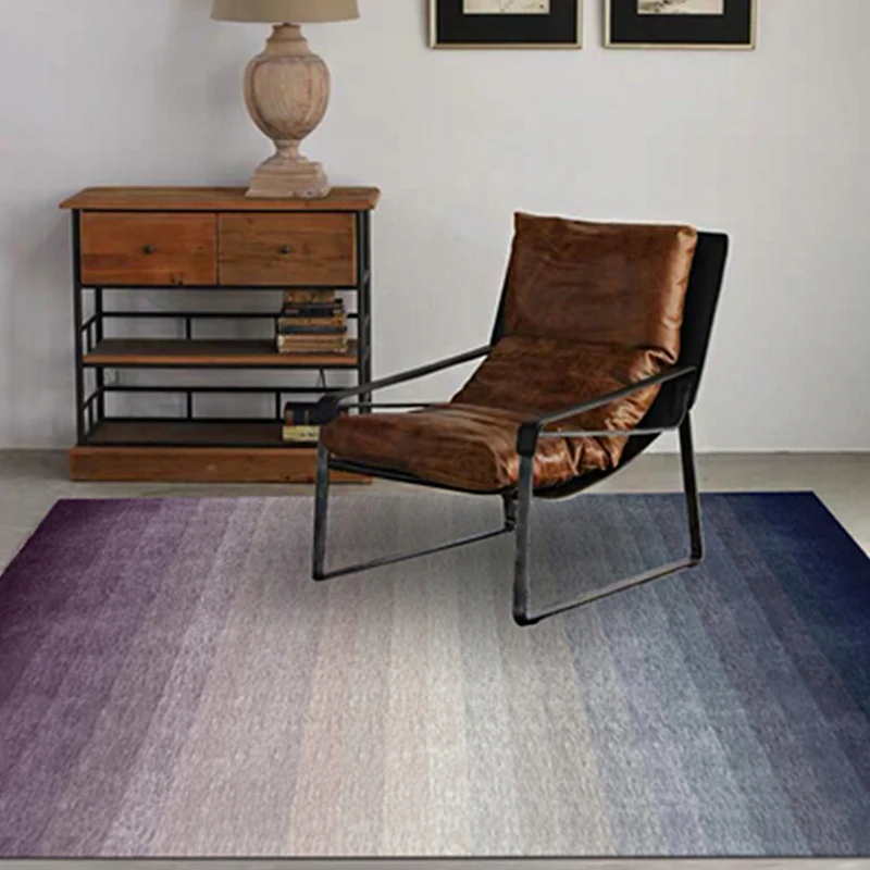 Alfombra modernista con patrón degradado, alfombra de poliéster Multicolor, respaldo antideslizante, alfombra lavable que...