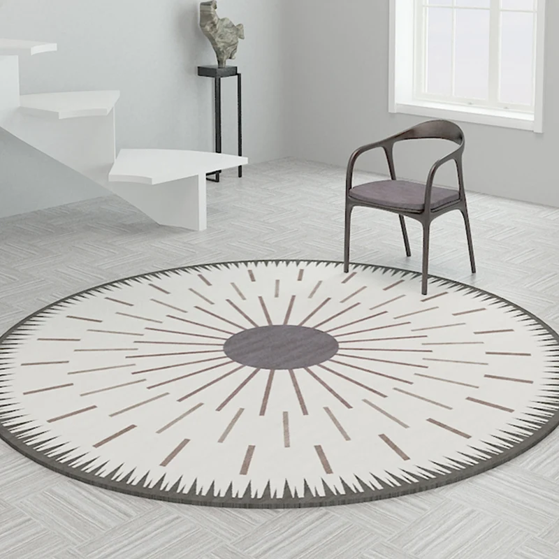 Alfombra Modernista Creativa Alfombra De Poliéster con Patrón Radial Lavable Alfombra Antideslizante Apta para Mascotas pa...