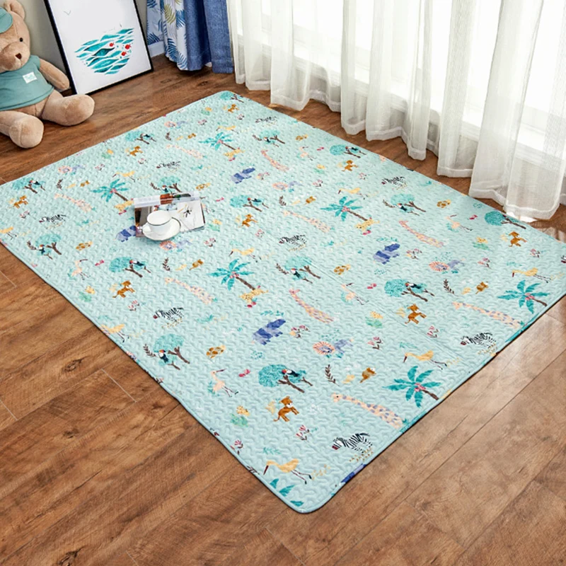 Alfombra multicolor de Color sólido, alfombra interior relajante de algodón, respaldo antideslizante, alfombra de fácil cu...