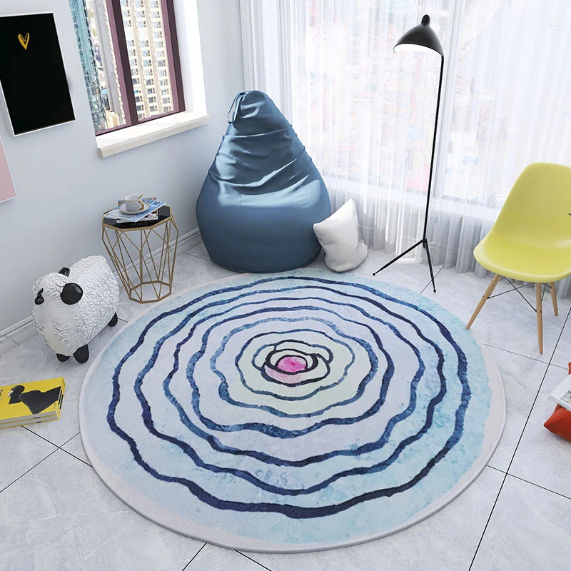 Alfombra multicolor para pies de dormitorio, alfombra floral para niños, alfombra de algodón para lavar máquina, alfombra...