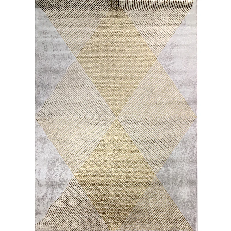 Alfombra multicolor para salón, alfombra abstracta geométrica industrial, sintética, apta para mascotas, antideslizante, l...