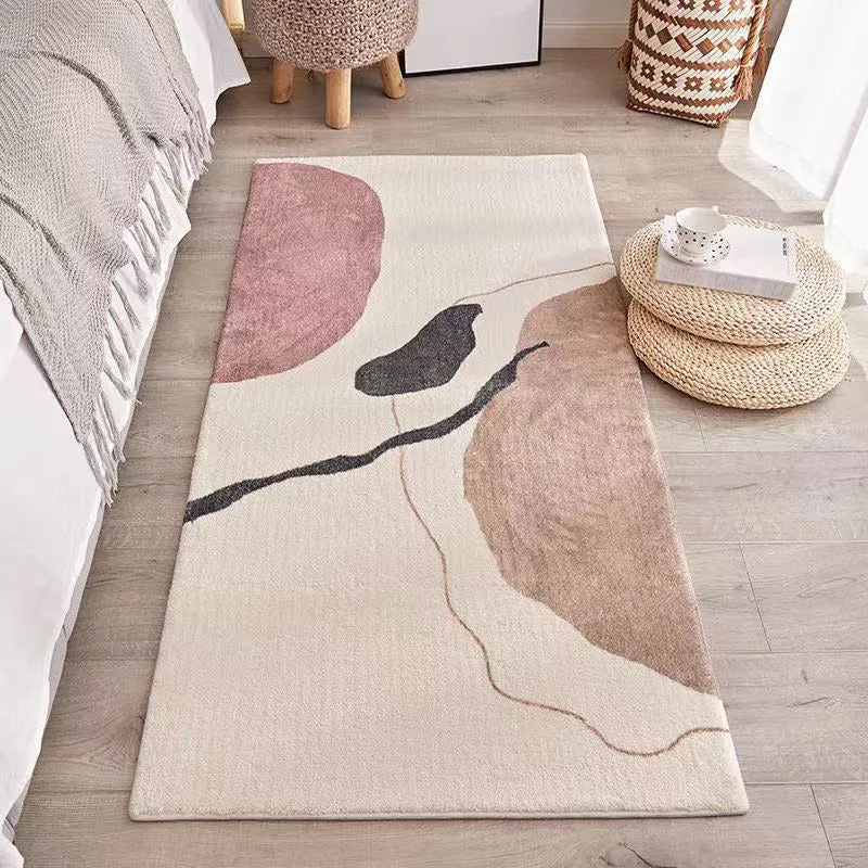 Alfombra occidental para habitación de niños, alfombra multicolor con retazos, respaldo antideslizante de poliéster, alfom...