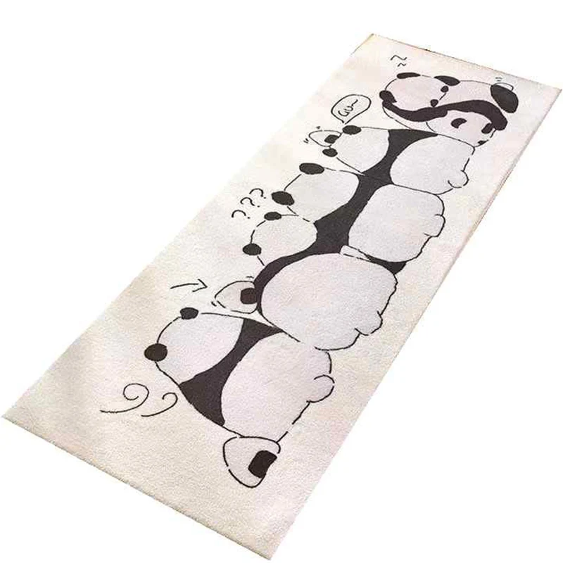 Alfombra occidental para habitación de niños, alfombra multicolor con retazos, respaldo antideslizante de poliéster, alfom...