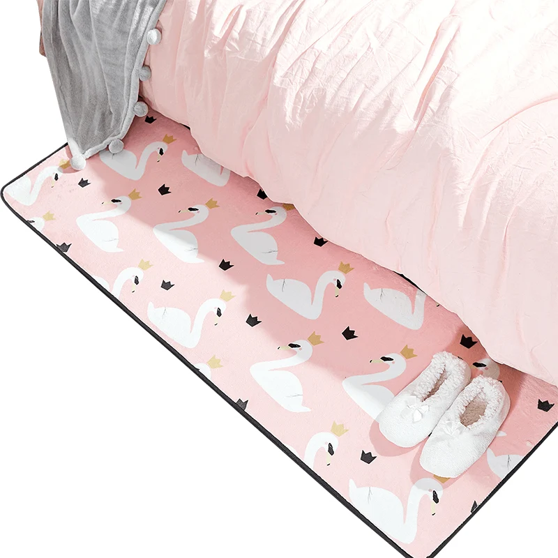 Alfombra Relajante con Estampado De Animales Alfombra Artística para Niños Multicolor Respaldo Antideslizante De Polipropi...