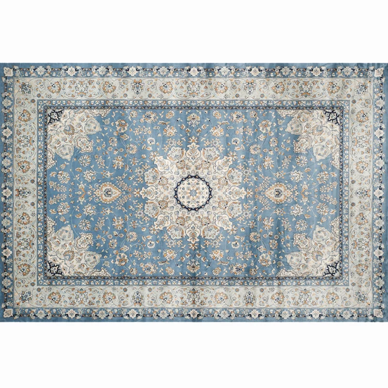 Alfombra Retro multicolor, alfombra interior geométrica de poliéster, respaldo antideslizante, alfombra de fácil cuidado p...