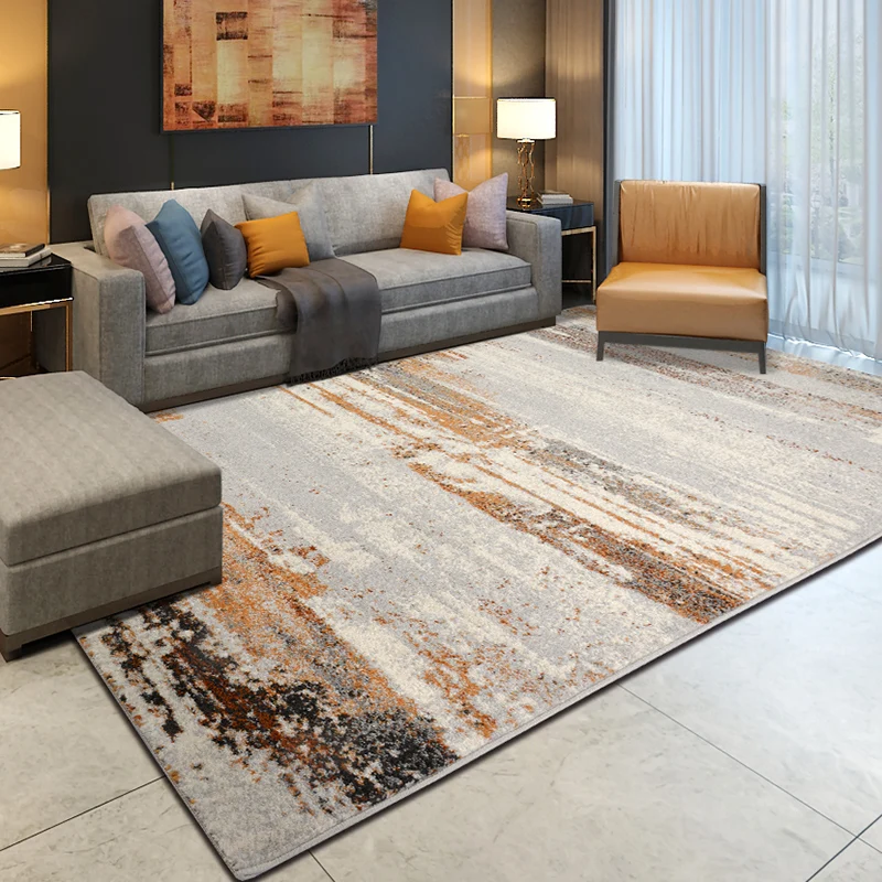 Alfombra reutilizada con patrón de óxido gris, alfombra sintética Cyberpunk, antideslizante, lavable máquina, para Hotel G...