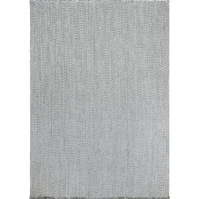 Alfombra rústica informal, color gris plateado, alfombra lisa, lavable, apta para mascotas, alfombra reversible para sala...