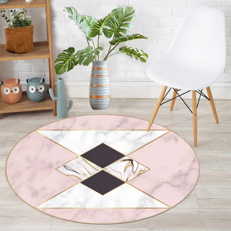 Alfombra de salón multicolor con estampado abstracto de mediados de siglo, alfombra sintética que admite mascotas, lavable...