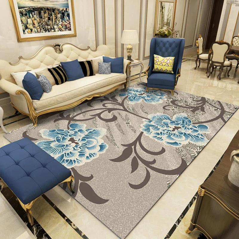 Alfombra de salón nativa americana, alfombra interior con patrón geométrico multicolor, alfombra lavable que admite mascot...