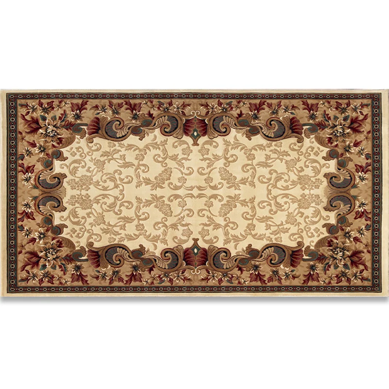 Alfombra Shabby Chic para dormitorio, alfombra interior con estampado de flores multicolores, alfombra sintética antidesli...