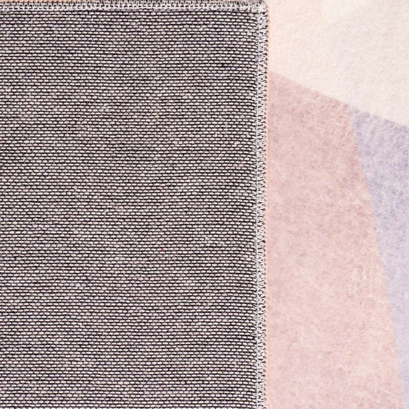 Alfombra simple con bloques de colores, alfombra sintética multicolor con respaldo antideslizante, alfombra interior apta...