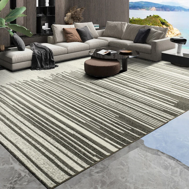 Alfombra Simple multicolor ombré, alfombra de estilo Industrial de polipropileno, alfombra antideslizante lavable máquina...