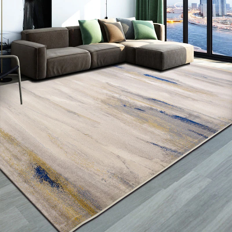 Alfombra Simple multicolor ombré, alfombra de estilo Industrial de polipropileno, alfombra antideslizante lavable máquina...