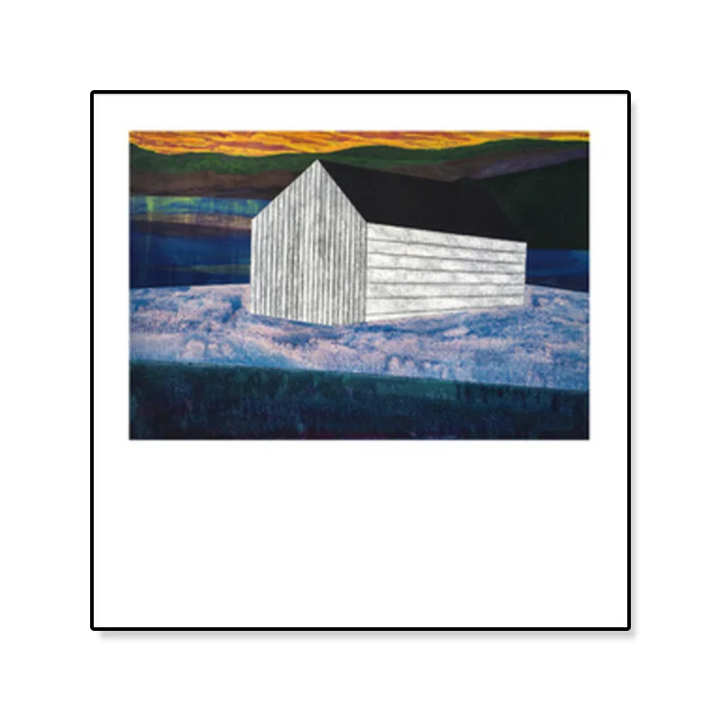Arte contemporáneo de la pared del dormitorio del color oscuro de la lona de la casa de la pintura al óleo, tamaños múltip...