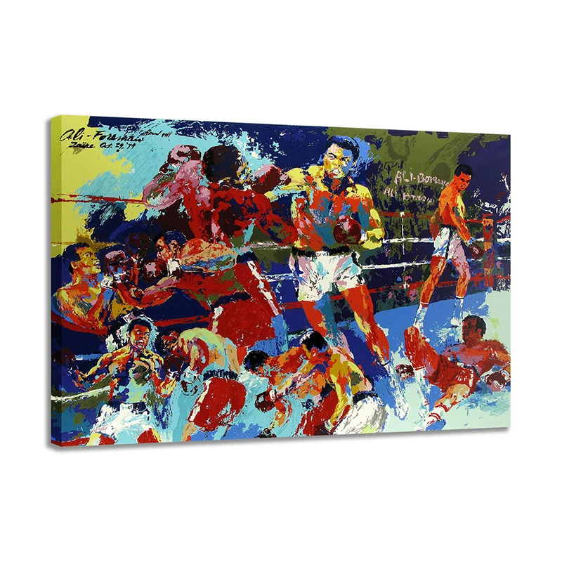 Arte de la lona del boxeo del impresionismo para la decoración de la pared de la pintura al óleo del dormitorio, varios ta...