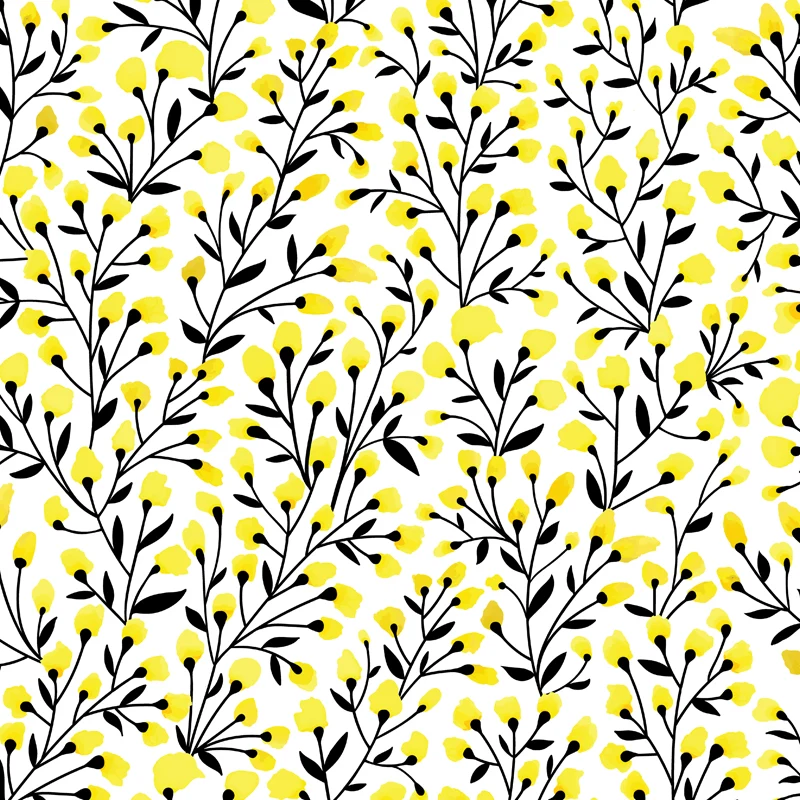 Calcomaní mural de pared de flores brillantes, decoración de pared resistente las manchas para jardín de infantes, hecha m...