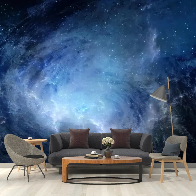 Calcomaní mural de pared simple de tamaño personalizado con arte de pared de nebulosa resistente las manchas para decoraci...