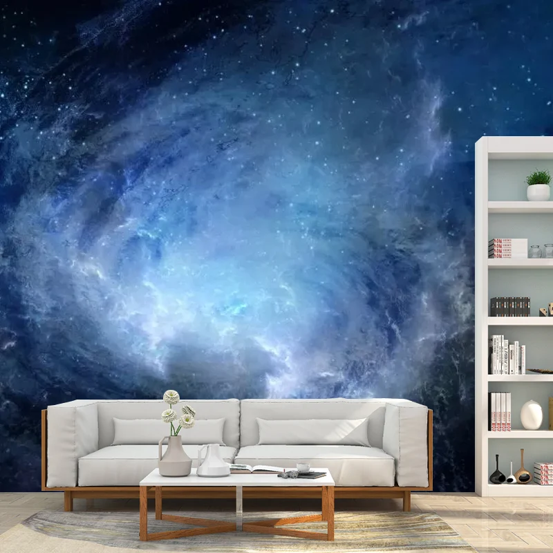 Calcomaní mural de pared simple de tamaño personalizado con arte de pared de nebulosa resistente las manchas para decoraci...