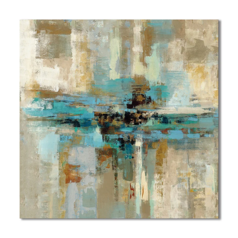 Comedor de arte moderno con textura de pintura de patrón abstracto de color pastel Lienzo Rosa Clearhalo