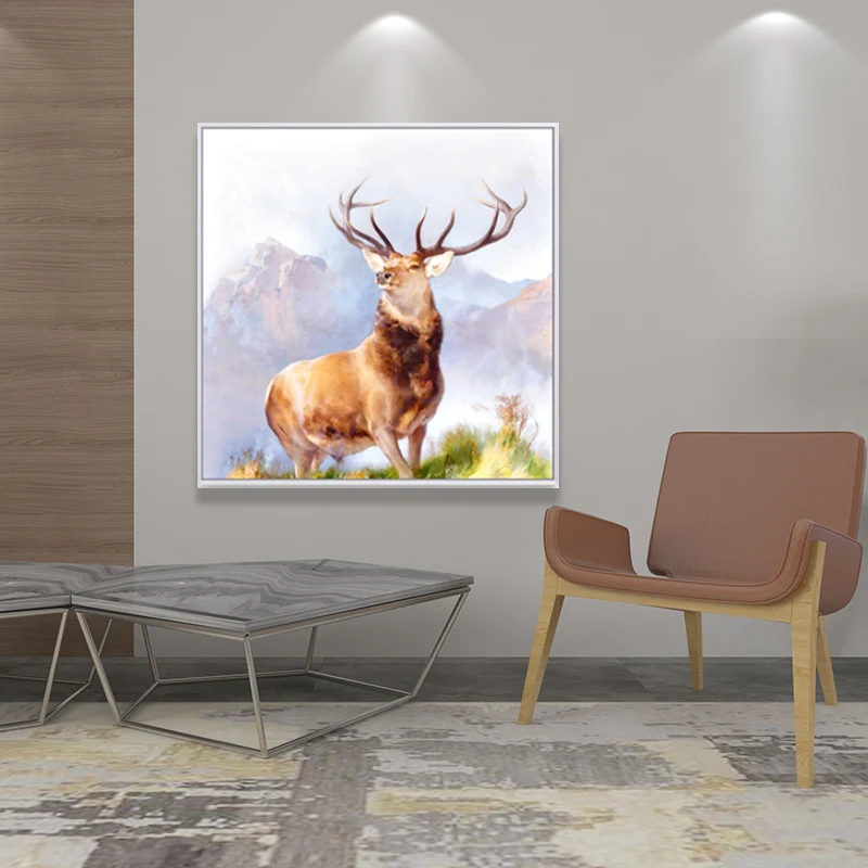 Decoración rústica de la pared púrpura texturizada de la lona de la impresión del arte del paisaje del tesoro natural Purp...