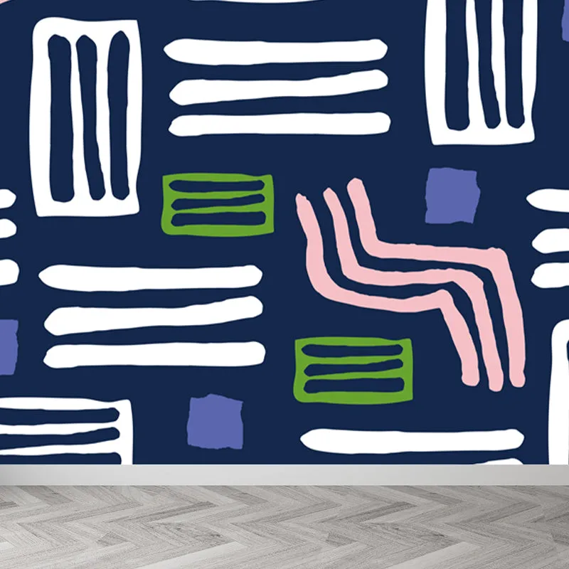 Enorme revestimiento de paredes abstracto Mural resistente al agua decoración de pared de dormitorio contemporánea Rosa Cl...