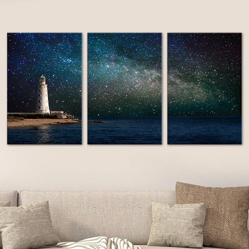 Fenómenos astronómicos, decoración de pared, impresión moderna en lienzo para dormitorio de varias piezas, opciones de var...