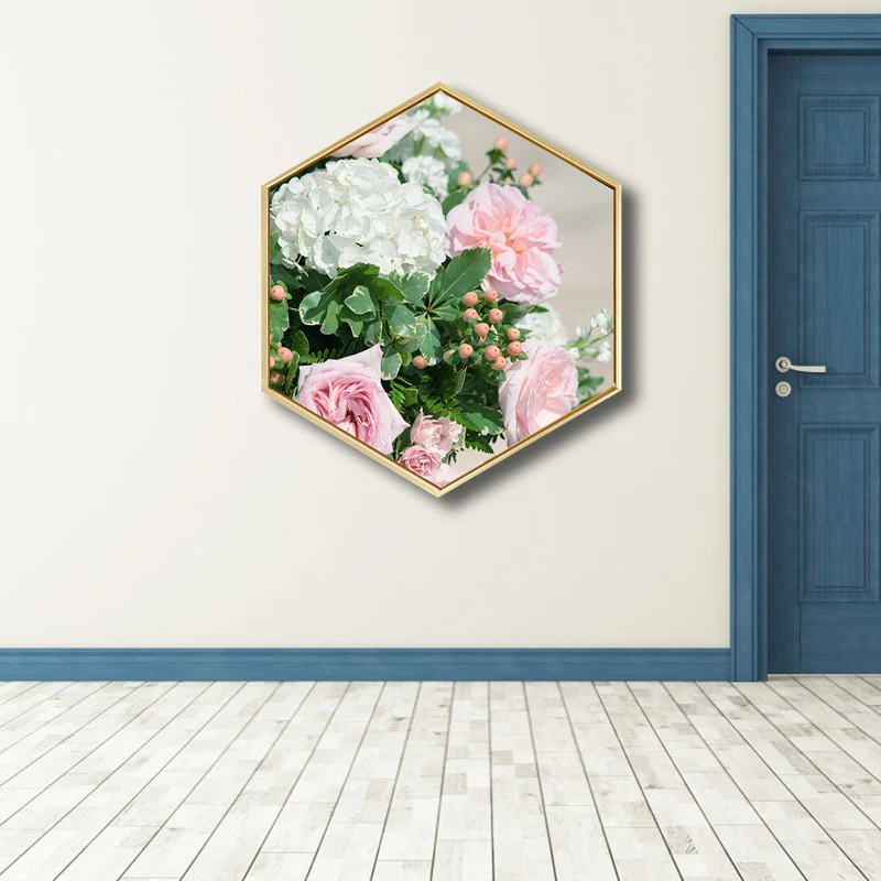 Fotografí Botánica Lienzo Arte de la pared Color suave Pintura de estilo nórdico para sala de estar Rosa Clearhalo