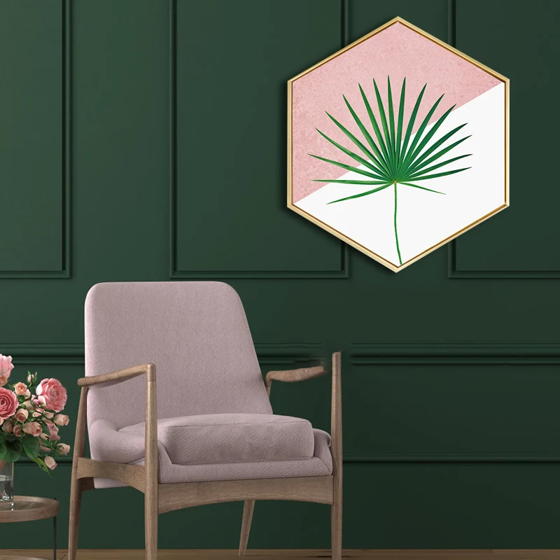Fotografí Botánica Lienzo Arte de la pared Color suave Pintura de estilo nórdico para sala de estar Rosa Clearhalo