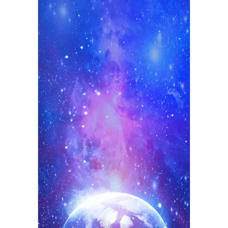 Fotografí Nebulosa y Planeta Mural Revestimiento de pared de tamaño completo para pared decorativa, tamaño personalizado d...