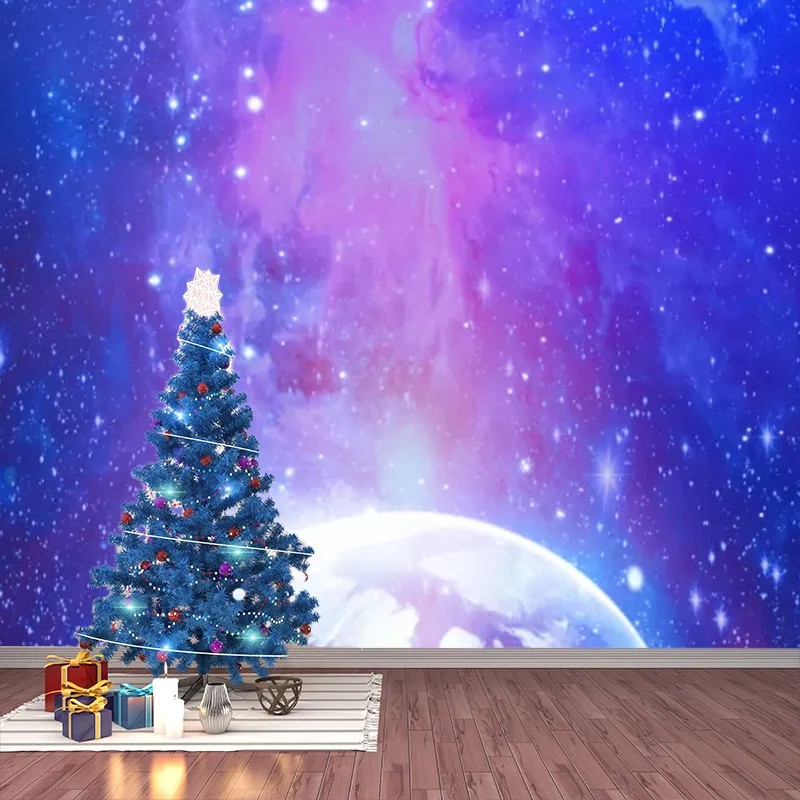 Fotografí Nebulosa y Planeta Mural Revestimiento de pared de tamaño completo para pared decorativa, tamaño personalizado d...