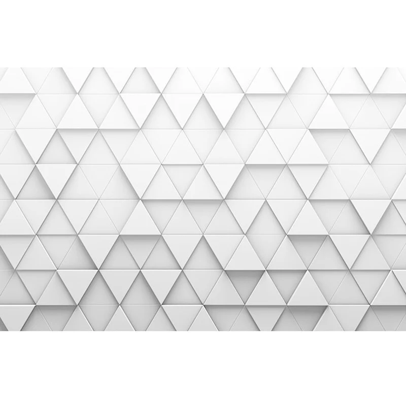Fotografí 3D Triángulo Mural de pared Arte de pared extra grande para sala de oficina, tamaño personalizado disponible Gri...