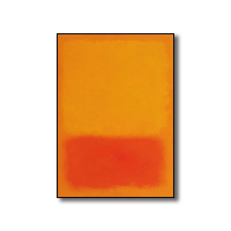Impresión abstracta decoración de pared Color Pastel estilo escandinavo lienzo arte para comedor Naranja Clearhalo