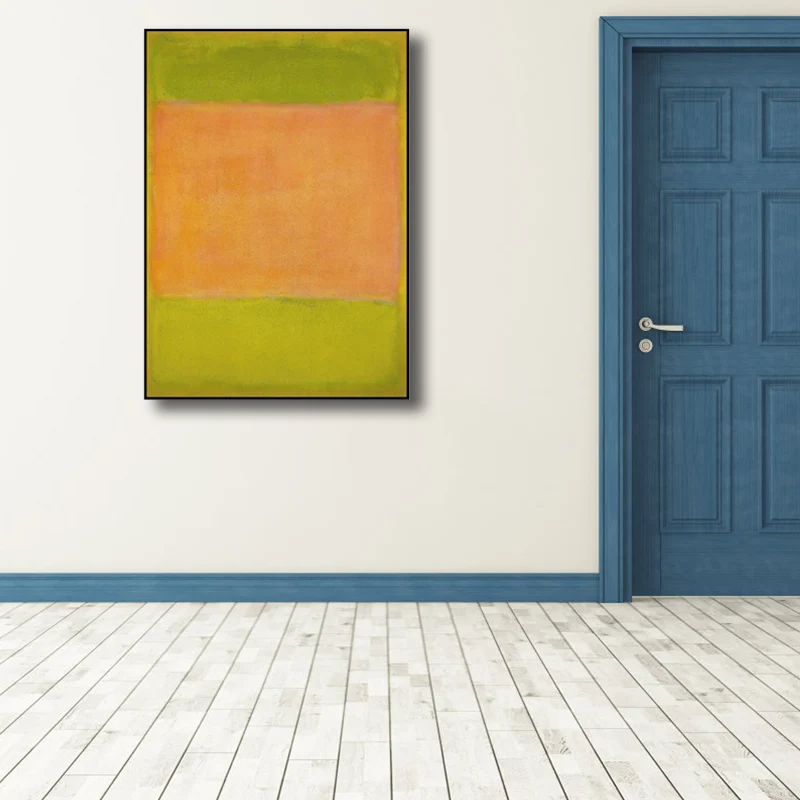 Impresión abstracta decoración de pared Color Pastel estilo escandinavo lienzo arte para comedor Naranja Clearhalo