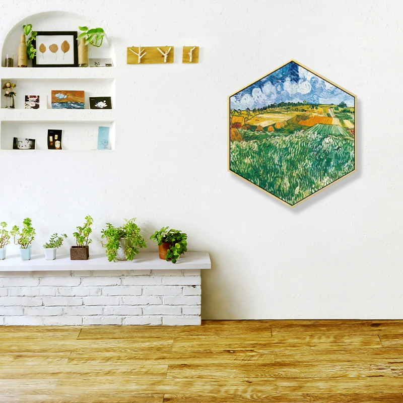 Impresionismo Flatland escena pared arte lienzo texturizado Color Pastel pintura para la habitación de los niños Amarillo...