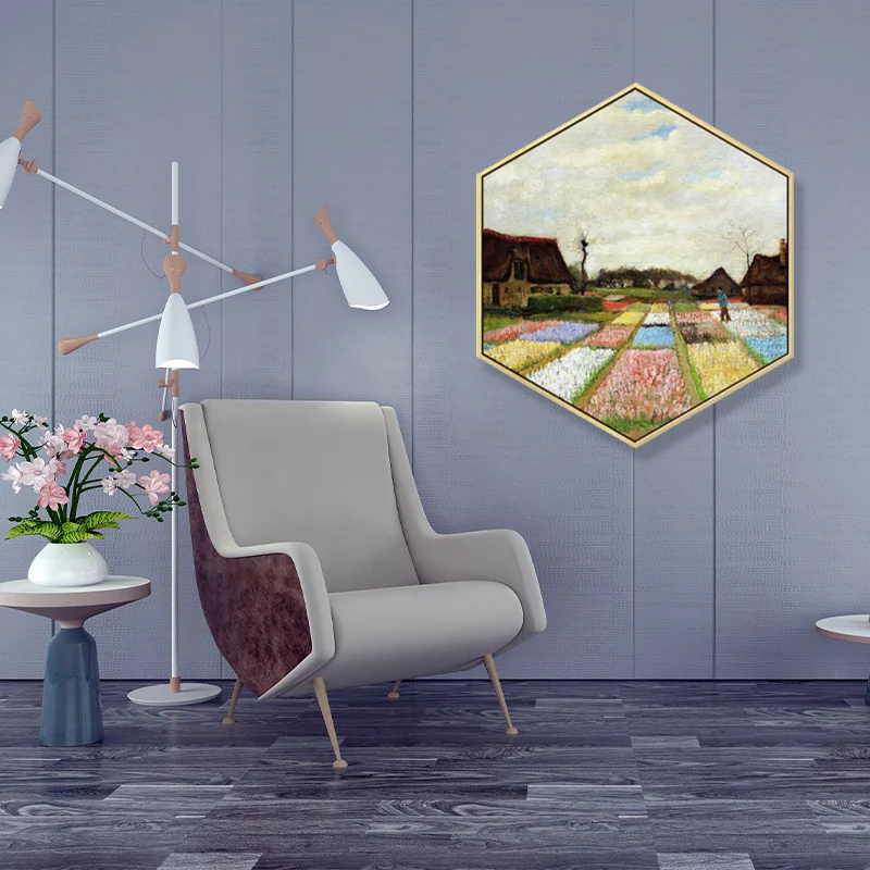 Impresionismo Flatland escena pared arte lienzo texturizado Color Pastel pintura para la habitación de los niños Amarillo...