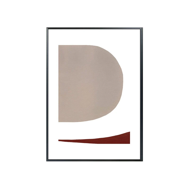 Lienzo Arte de color suave Pintura abstracta de estilo escandinavo, opciones de múltiples tamaños Gris Clearhalo