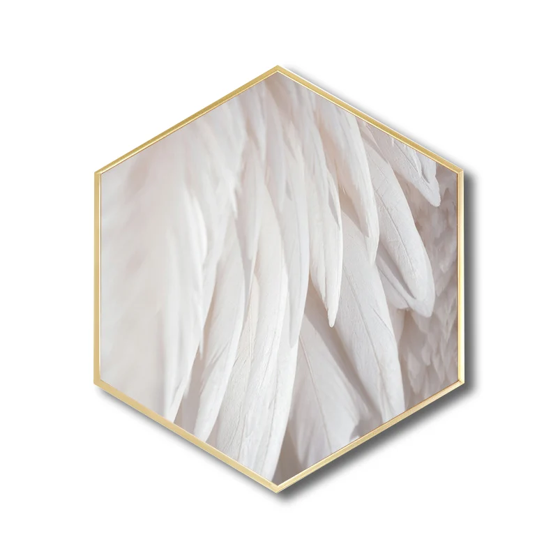 Lienzo con textura nórdica para dormitorio de niñas, decoración de pared con patrón moderno, varios tamaños Marron Clearhalo