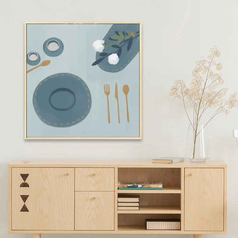 Lienzo de naturaleza muerta con estilo nórdico, impresión artística de pared texturizada de Color suave para sala de estar...