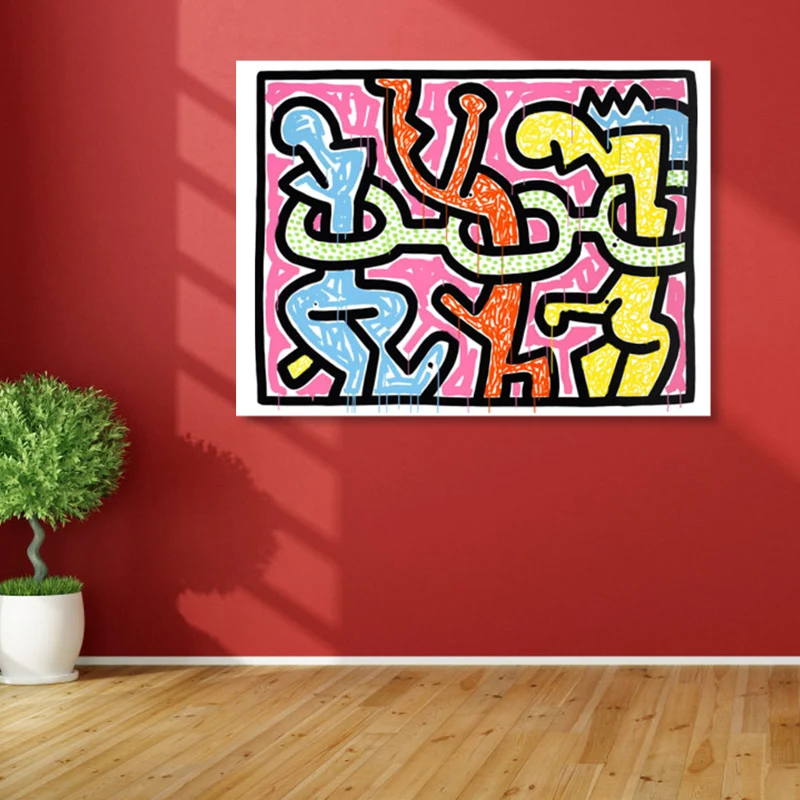 Lienzo texturizado de arte pop de decoración de pared con diseño floral en color pastel para habitación familiar Amarillo...