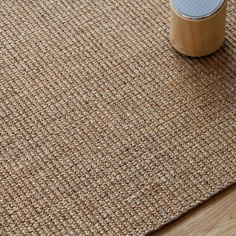 Lodge Home Alfombra Marrón Claro Alfombra Lisa Tejida De Sisal Apto para Mascotas Alfombra Antideslizante Lavable Máquina...