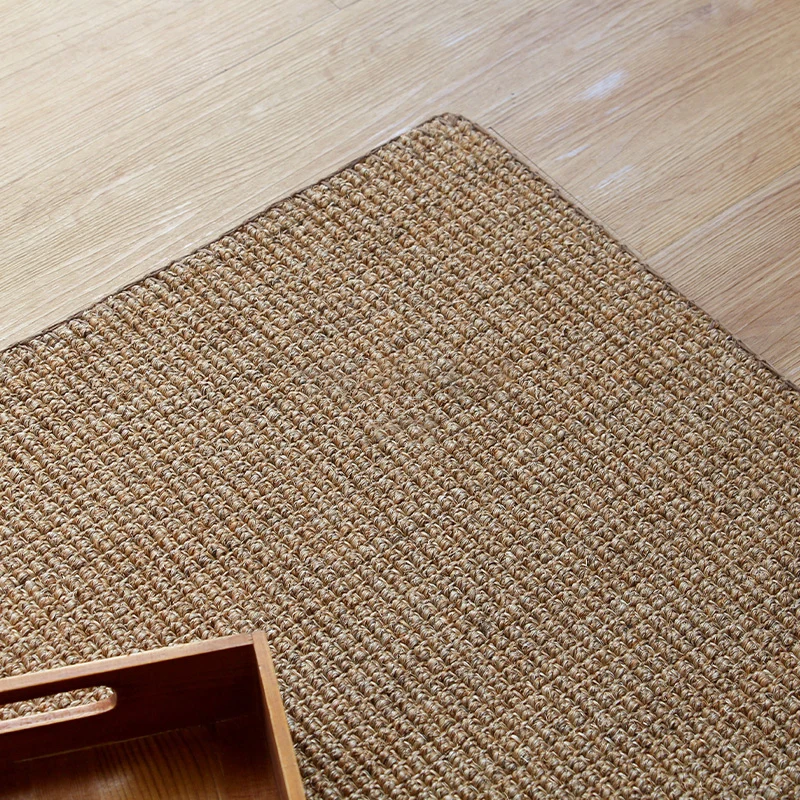 Lodge Home Alfombra Marrón Claro Alfombra Lisa Tejida De Sisal Apto para Mascotas Alfombra Antideslizante Lavable Máquina...