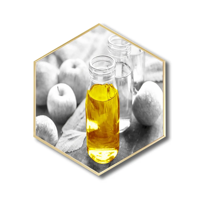 Lona envuelta en alimentos de arte moderno de color claro para cocina, opciones de tamaños múltiples Gris Clearhalo