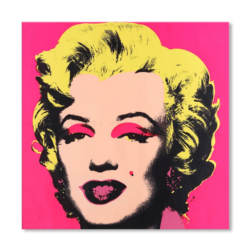 Marilyn Monroe lienzo casa interior pinturas figura pared arte impresión en color suave, texturizado Verde Clearhalo