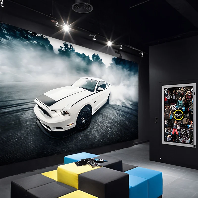 Mural Sencillo de Coches y Calles para Dormitorio Infantil Cool Wall Art, Hecho Medida Gris Clearhalo