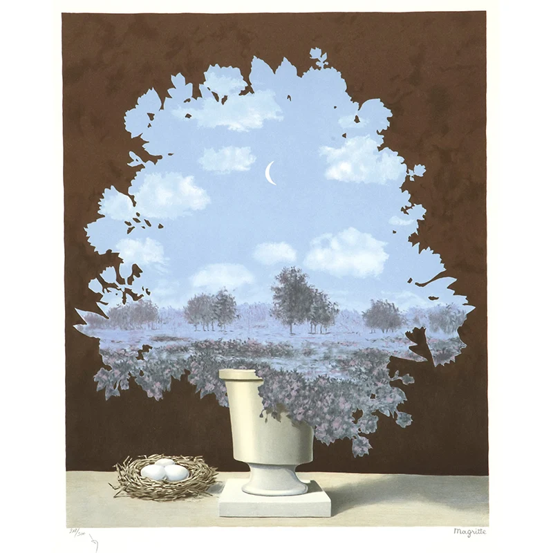 Murales de dibujo de árboles con recortes surrealistas en decoración de pared prueba de manchas azul-marrón para comedor A...