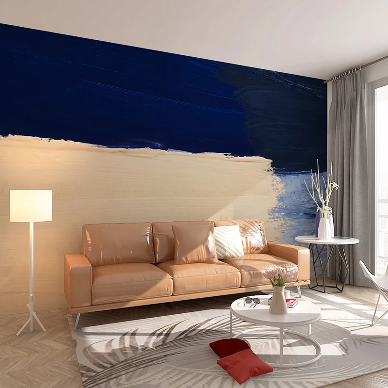 Murales de pared de decoración artística, revestimiento de paredes de Graffiti minimalista nórdico texturizado no tejido p...